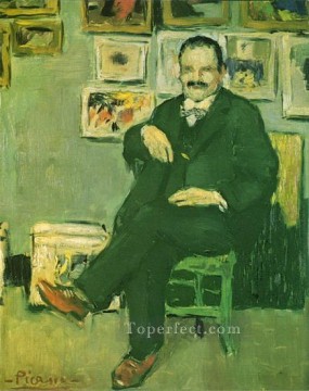 Portrait of Gustave Coquiot Ambroise Vollard 1901 Pablo Picasso Oil Paintings